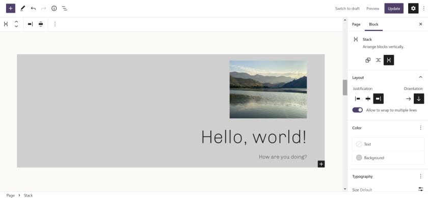 Gutenberg 13.0重磅更新：跨块文本选择与堆栈组变体功能详解