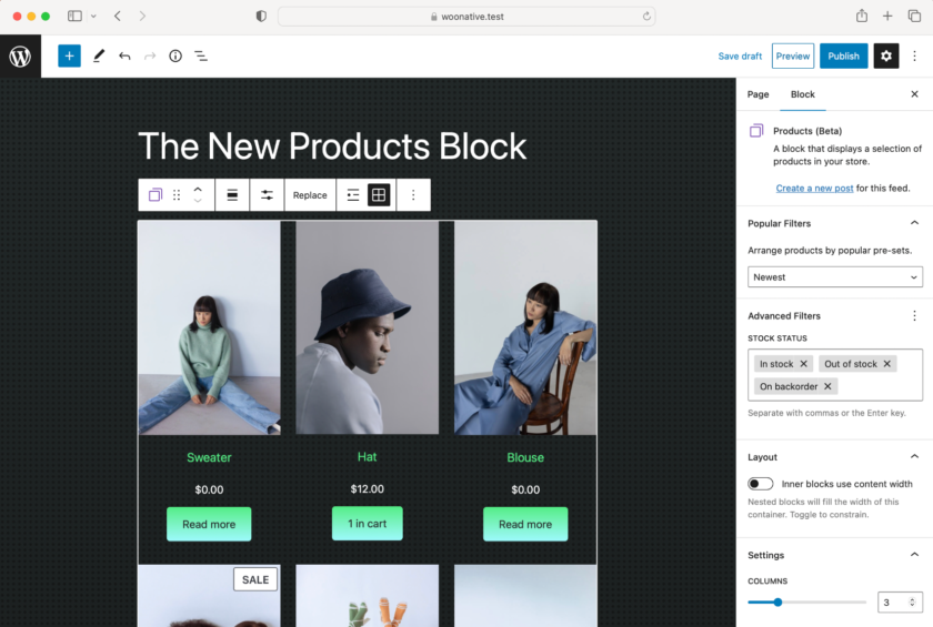WooCommerce Blocks 9.1.0 版本引入新的产品块