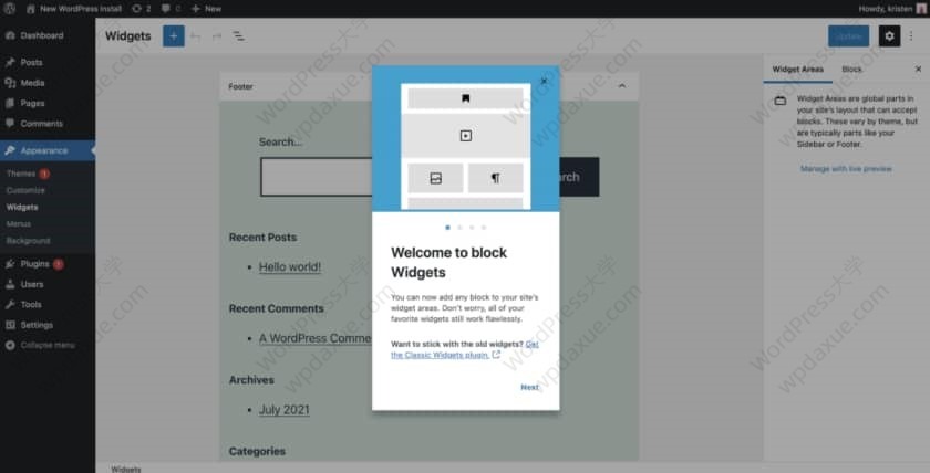 WordPress 5.8 正式版发布，超全更新详解来啦