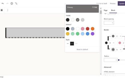 Gutenberg 13.1 添加了新的边框设计组件