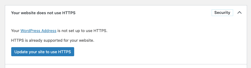 WordPress 5.7 改进了HTTPS检测和迁移