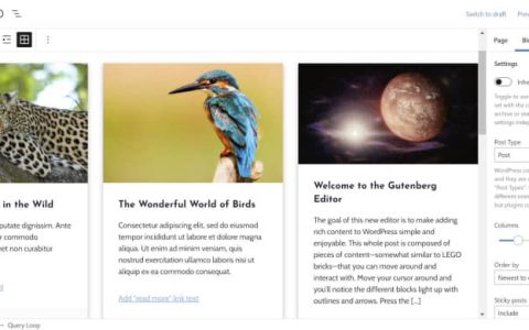Gutenberg 10.9 重命名查询块，添加可折叠的列表视图项，并推出网址预览区块