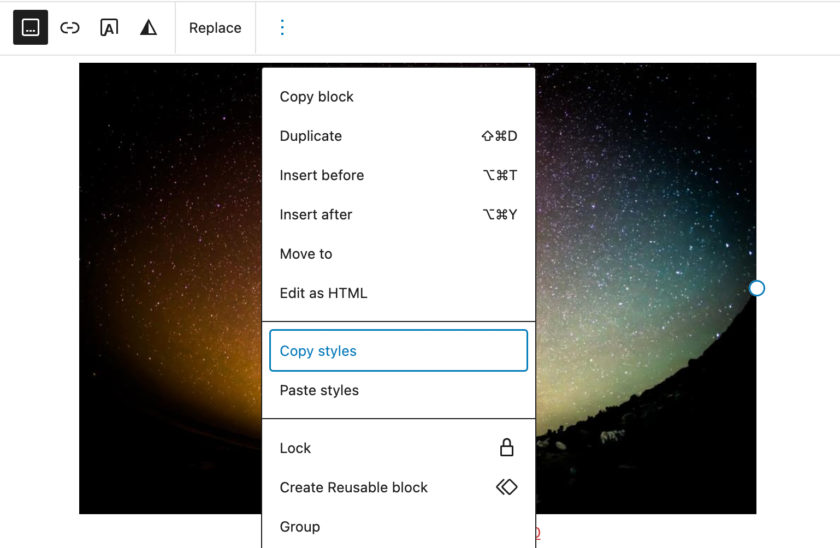 Gutenberg 15.1 添加了 Openverse 集成，新增区块自定义CSS