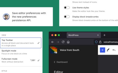 Gutenberg 13.2 添加了持久用户首选项，并为边距和填充控件添加可视化设置