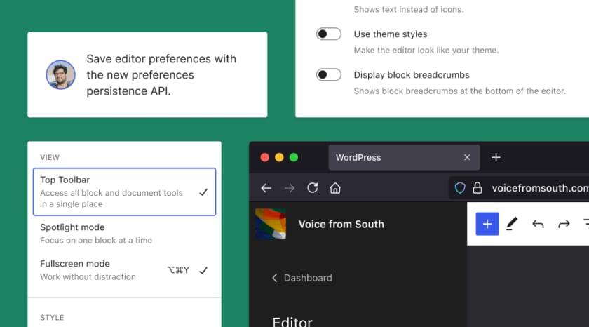 Gutenberg 13.2 添加了持久用户首选项，并为边距和填充控件添加可视化设置