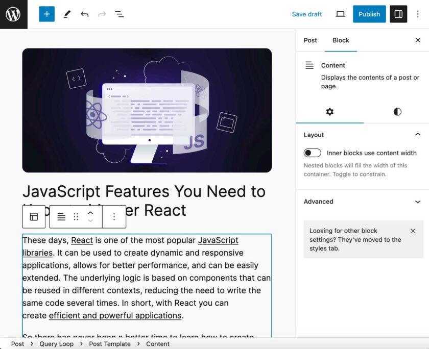 WordPress 6.4 新功能详解：区块钩子、设计工具与性能优化