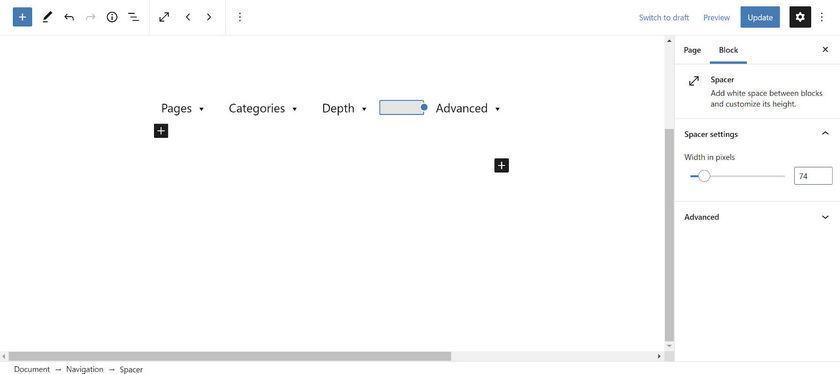 Gutenberg 10.2 添加导航间隔、模板部件分类，并引入查询块模式