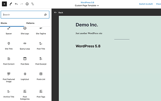 图文介绍 WordPress 5.8 新功能细节