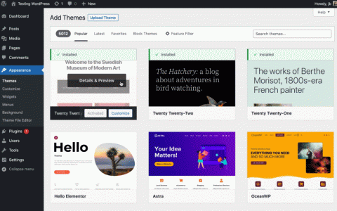WordPress 6.1 新增块主题过滤器提升用户体验