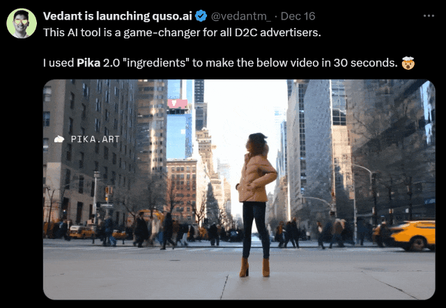 Pika 2.0横扫Sora惊艳全网，一键颠覆广告业！
