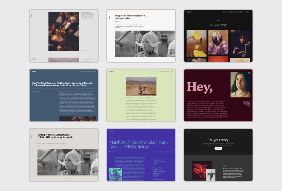 WordPress 6.7 新主题 Twenty Twenty-F​​ive 预览 - Style Variations