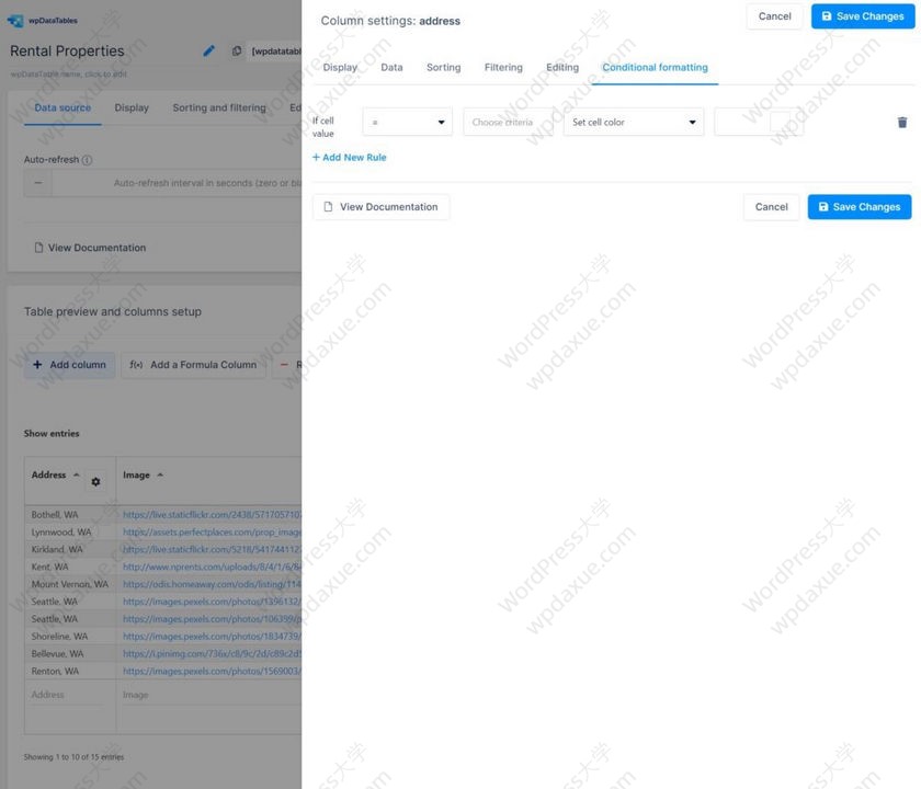 优秀的WordPress表格和图表插件 wpDataTables
