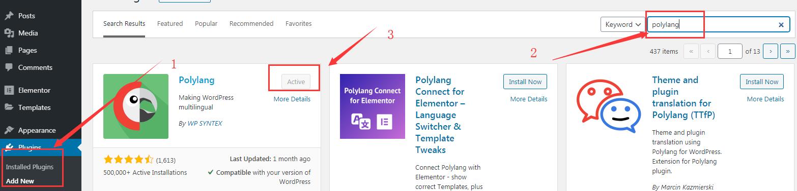 WordPres外贸网站多语言插件 Polylang