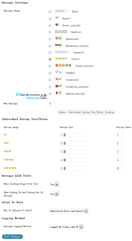 WordPress文章评分插件WP-PostRatings使用教程及优点详解