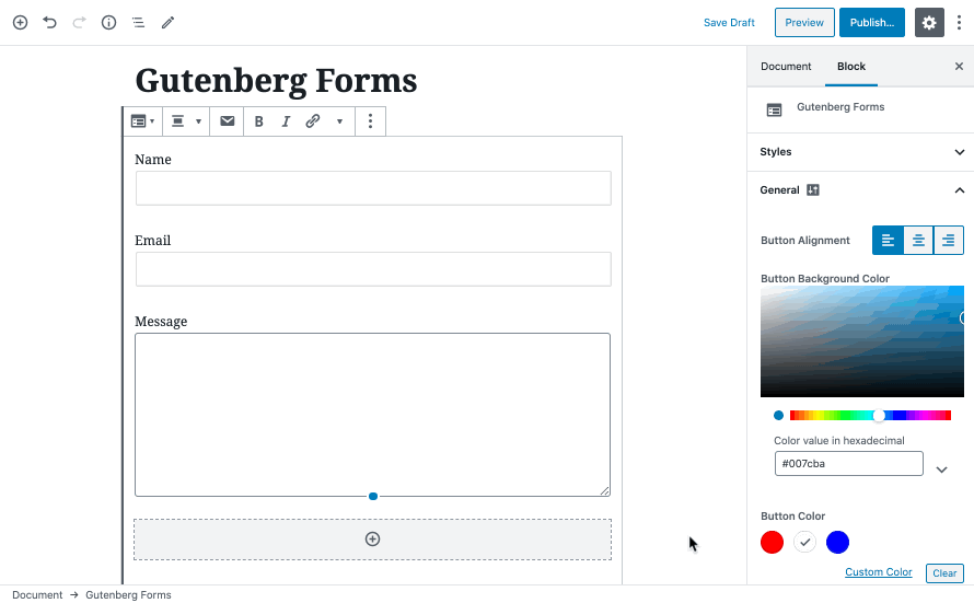 WordPress 联系表单生成器插件 Gutenberg Forms