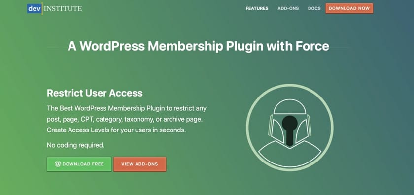 Restrict User Access 是另一个完全免费的 WordPress 订阅插件