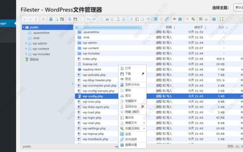 Filester WordPress在线文件管理插件功能媲美FTP且免费