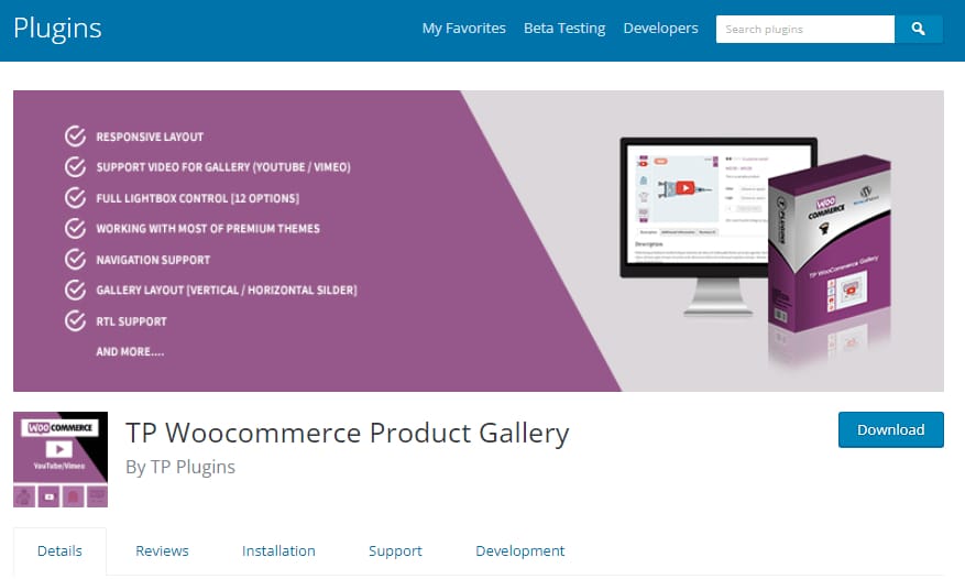TP Woocommerce Product Gallery