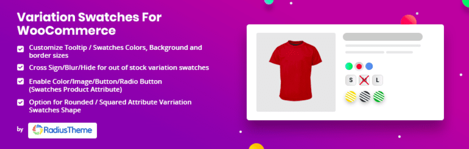 个好用的WooCommerce变量/变体色板插件"