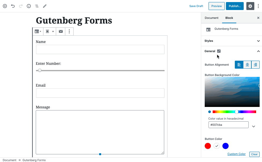 WordPress 联系表单生成器插件 Gutenberg Forms