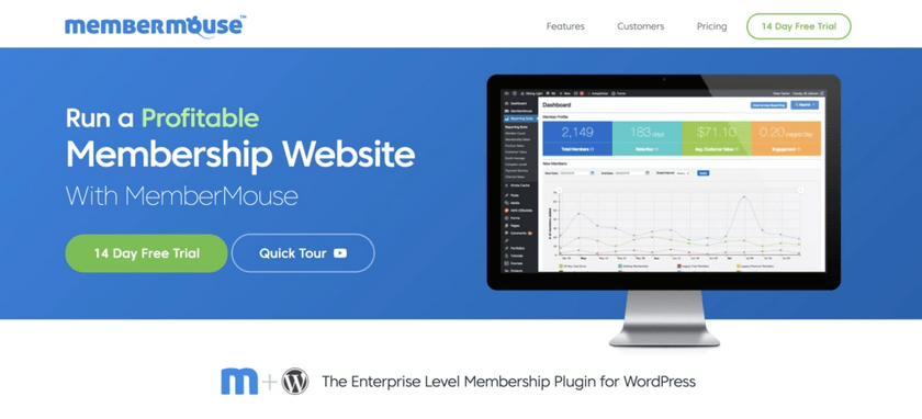 MemberMouse 是一个高级 WordPress 订阅插件