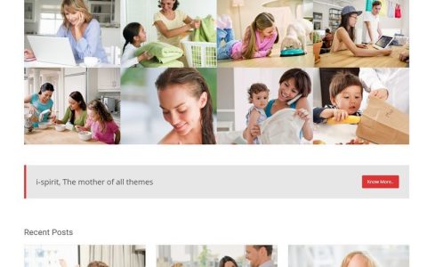 WordPress i-max免费单页视差企业主题多功能模板