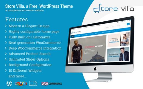 基于 WooCommerce 的 WordPress 免费商城主题 Storevilla