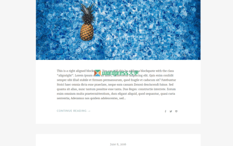 WordPress 简单大气博客主题 Zillah