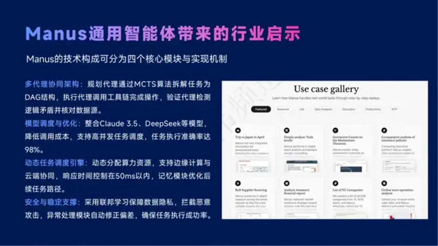 智能体主题分享：DeepSeek、Manus与AI Agent行业现状，附51页PPT