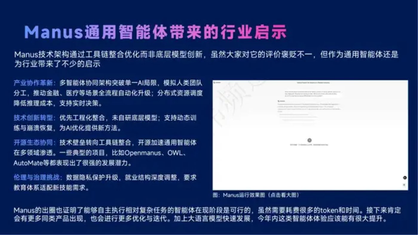 智能体主题分享：DeepSeek、Manus与AI Agent行业现状，附51页PPT