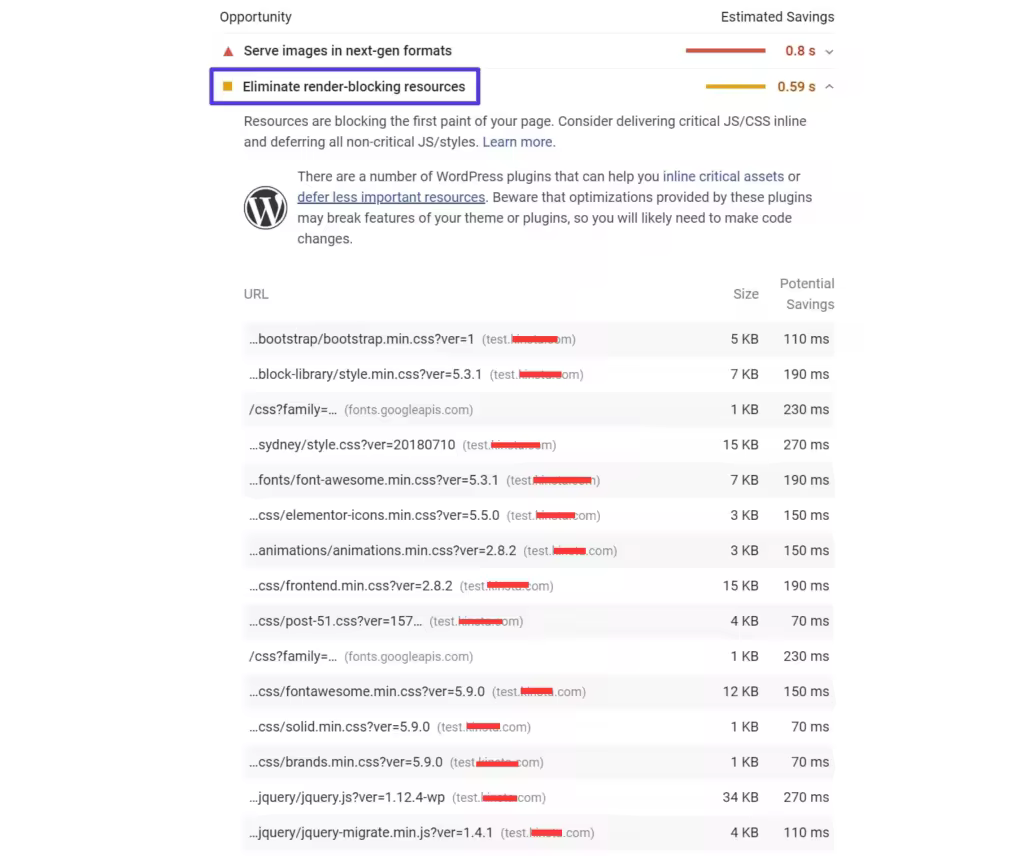 优化WordPress网站：移除阻塞渲染的CSS和JavaScript
