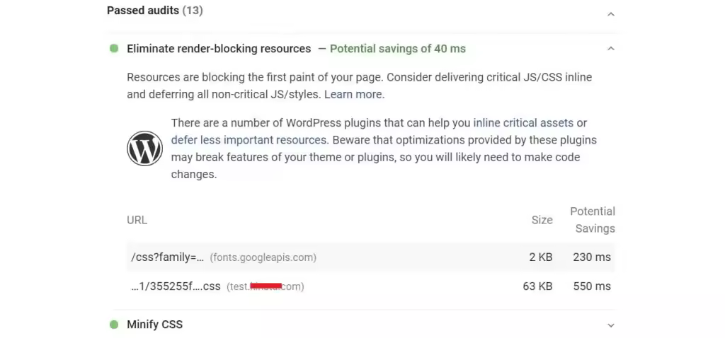 优化WordPress网站：移除阻塞渲染的CSS和JavaScript