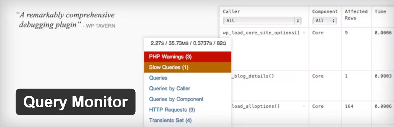 利用Query Monitor插件调试WordPress并提高网站性能