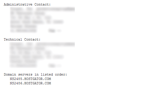 whois