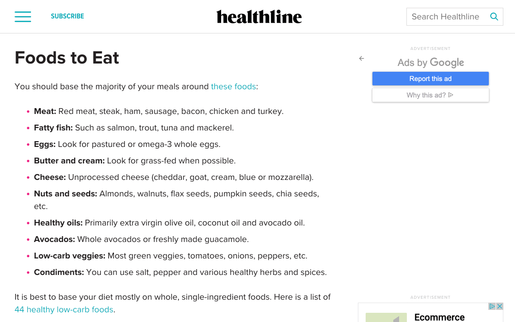 top-ranking-pages-keto-diet-foods